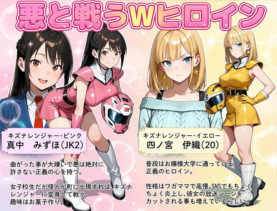 正義の戦隊ヒロイン！無限ハードSEXで戦えないほど快楽依存に調教され悪の組織に完堕ちする！・前編【ラブリークラフト】2
