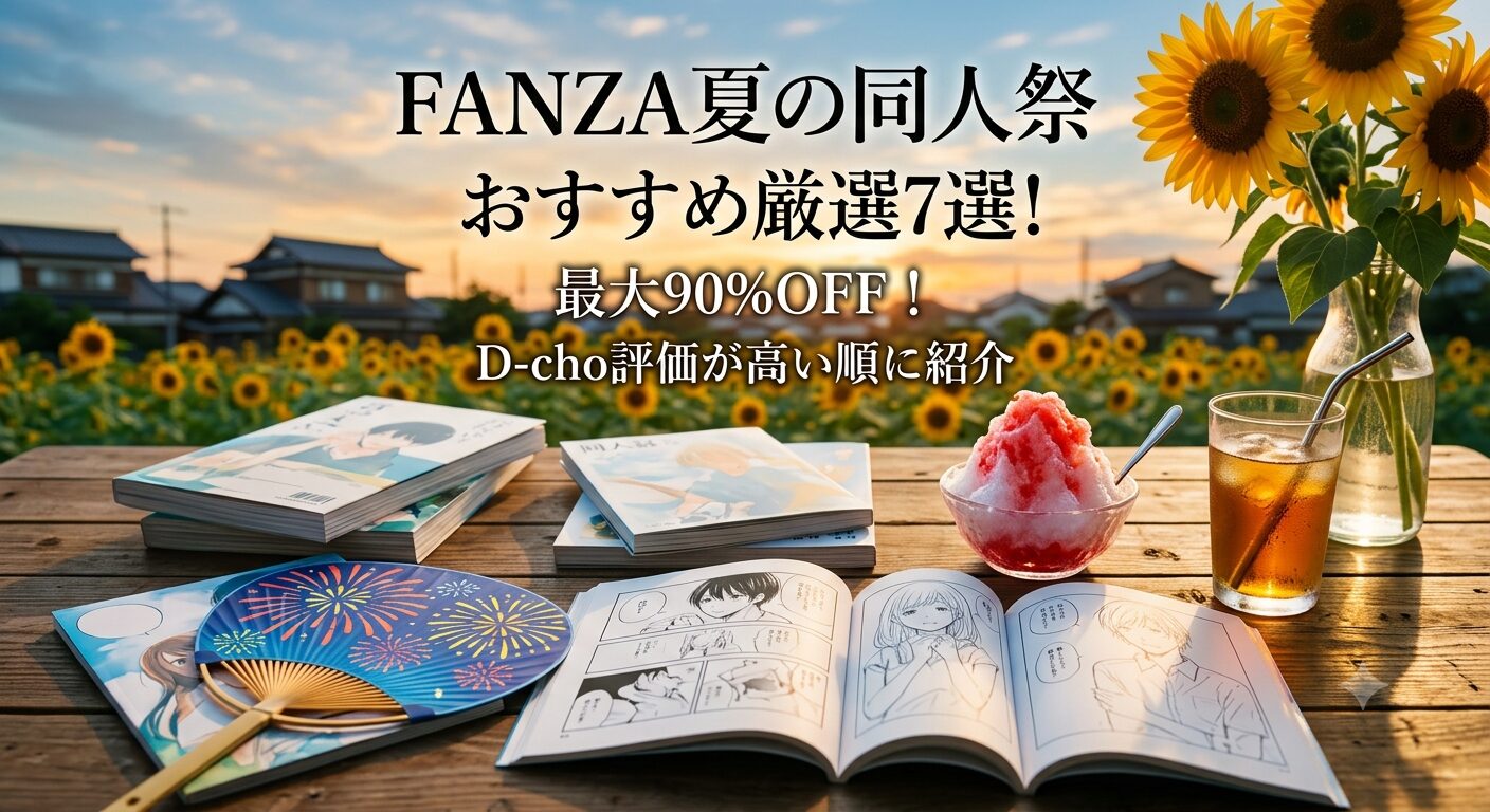 【FANZA夏の同人祭】最大90%OFF！ガチで抜けるおすすめ同人誌7選